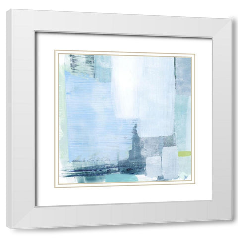 Oceanic Shimmer IV White Modern Wood Framed Art Print with Double Matting by Popp, Grace