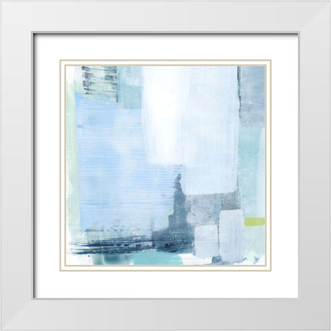 Oceanic Shimmer IV White Modern Wood Framed Art Print with Double Matting by Popp, Grace