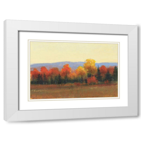 Changing Colors I White Modern Wood Framed Art Print with Double Matting by OToole, Tim