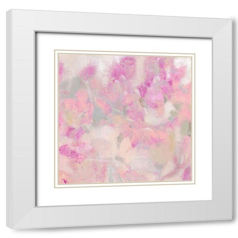 Blooming Shrub I White Modern Wood Framed Art Print with Double Matting by OToole, Tim