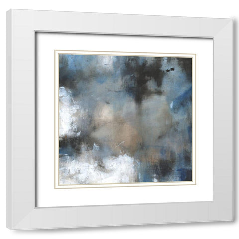 Shifting Motion I White Modern Wood Framed Art Print with Double Matting by OToole, Tim