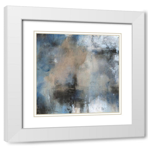 Shifting Motion II White Modern Wood Framed Art Print with Double Matting by OToole, Tim