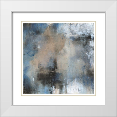 Shifting Motion II White Modern Wood Framed Art Print with Double Matting by OToole, Tim