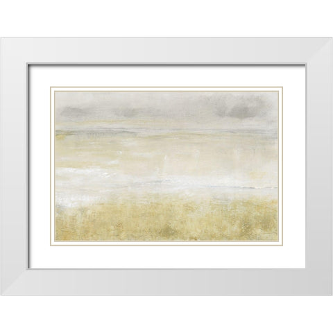 Embellished Squall I White Modern Wood Framed Art Print with Double Matting by OToole, Tim