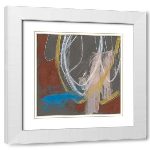 Re-Directed I White Modern Wood Framed Art Print with Double Matting by Goldberger, Jennifer