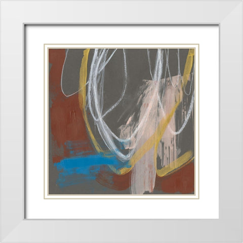 Re-Directed I White Modern Wood Framed Art Print with Double Matting by Goldberger, Jennifer