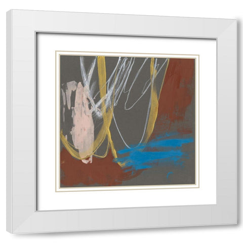 Re-Directed II White Modern Wood Framed Art Print with Double Matting by Goldberger, Jennifer