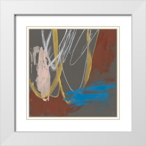 Re-Directed II White Modern Wood Framed Art Print with Double Matting by Goldberger, Jennifer