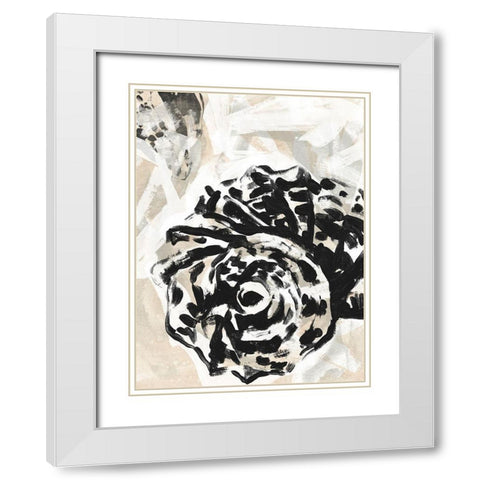 Sea Scumble II White Modern Wood Framed Art Print with Double Matting by Vess, June Erica