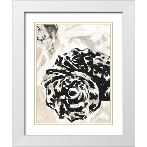 Sea Scumble II White Modern Wood Framed Art Print with Double Matting by Vess, June Erica