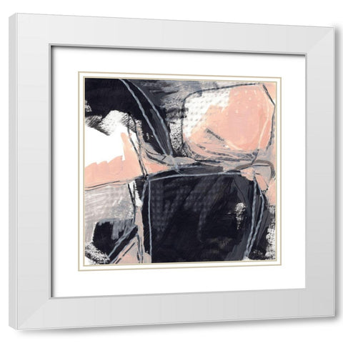 Indicator III White Modern Wood Framed Art Print with Double Matting by Vess, June Erica