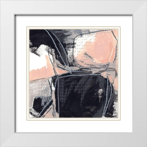 Indicator III White Modern Wood Framed Art Print with Double Matting by Vess, June Erica