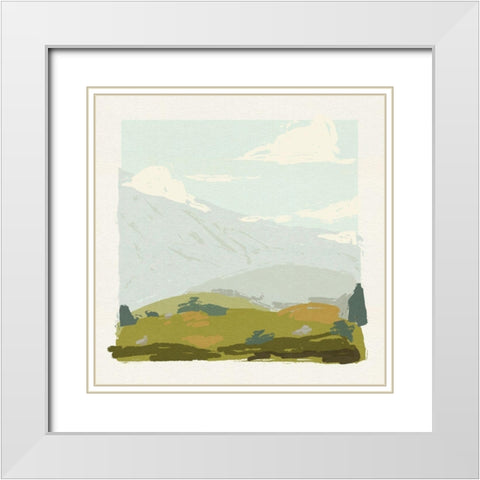 Alpine Ascent I White Modern Wood Framed Art Print with Double Matting by Green, Jacob