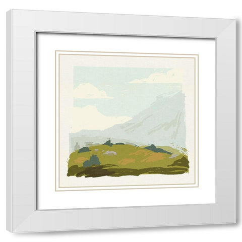 Alpine Ascent IV White Modern Wood Framed Art Print with Double Matting by Green, Jacob