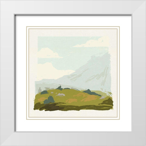 Alpine Ascent IV White Modern Wood Framed Art Print with Double Matting by Green, Jacob