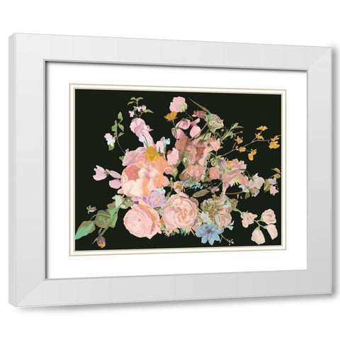 Blooming in the Dark I White Modern Wood Framed Art Print with Double Matting by Wang, Melissa