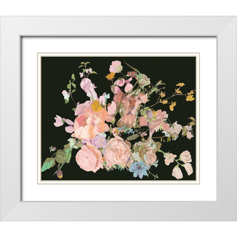 Blooming in the Dark I White Modern Wood Framed Art Print with Double Matting by Wang, Melissa