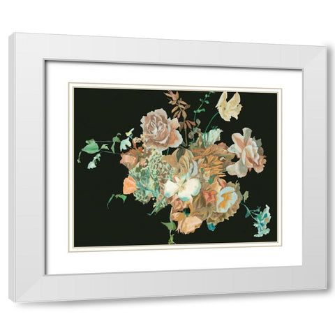 Blooming in the Dark III White Modern Wood Framed Art Print with Double Matting by Wang, Melissa