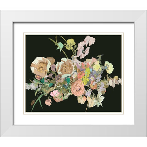 Blooming in the Dark IV White Modern Wood Framed Art Print with Double Matting by Wang, Melissa