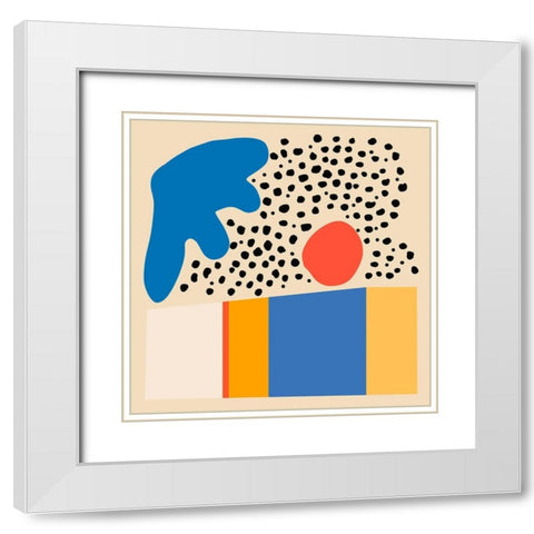 The 90s IV White Modern Wood Framed Art Print with Double Matting by Wang, Melissa