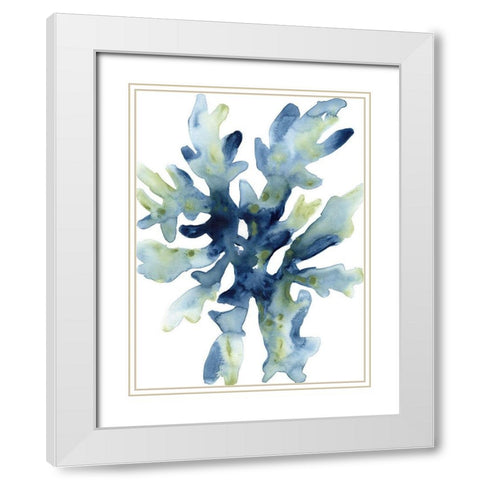 Liquid Coral IV White Modern Wood Framed Art Print with Double Matting by Vess, June Erica