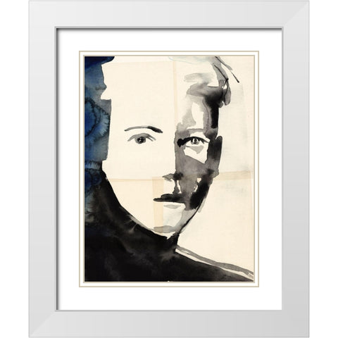 Tildas Gaze III White Modern Wood Framed Art Print with Double Matting by Parker, Jennifer Paxton