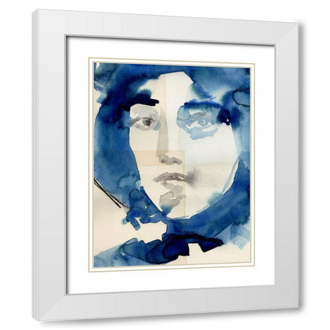 Tildas Gaze IV White Modern Wood Framed Art Print with Double Matting by Parker, Jennifer Paxton