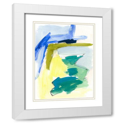 Wicklow I White Modern Wood Framed Art Print with Double Matting by Barnes, Victoria