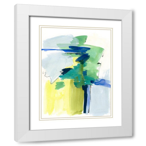 Wicklow IV White Modern Wood Framed Art Print with Double Matting by Barnes, Victoria