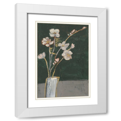 Textured Still Life I White Modern Wood Framed Art Print with Double Matting by Goldberger, Jennifer