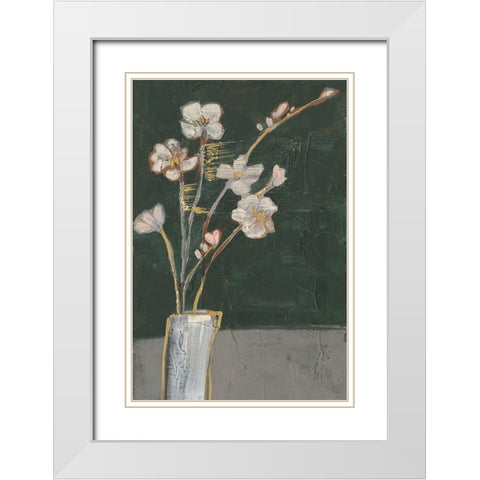 Textured Still Life I White Modern Wood Framed Art Print with Double Matting by Goldberger, Jennifer