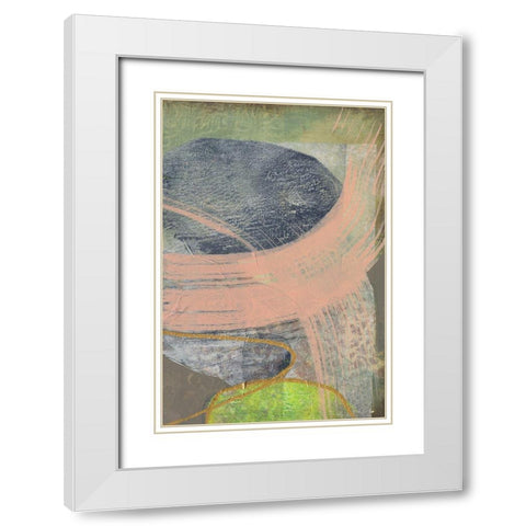 Betwixt I White Modern Wood Framed Art Print with Double Matting by Goldberger, Jennifer