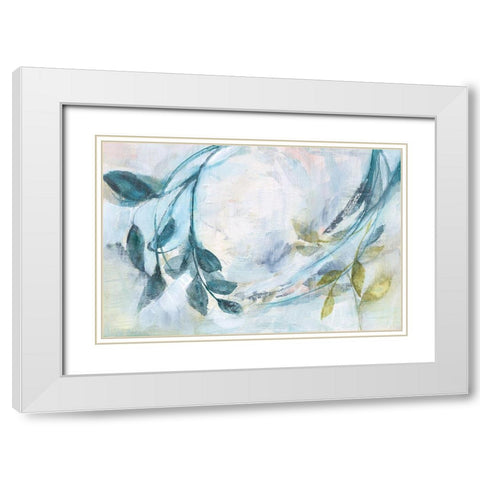 Branches and Shadows I White Modern Wood Framed Art Print with Double Matting by Goldberger, Jennifer