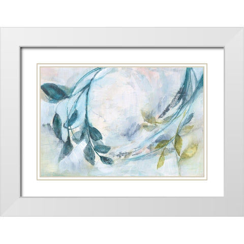 Branches and Shadows I White Modern Wood Framed Art Print with Double Matting by Goldberger, Jennifer