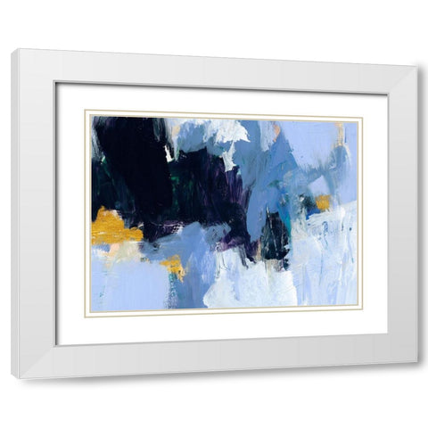 Arctic Ledge I White Modern Wood Framed Art Print with Double Matting by Barnes, Victoria