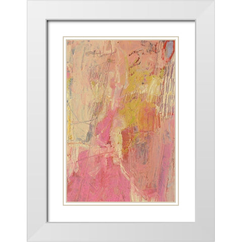 Serry I White Modern Wood Framed Art Print with Double Matting by Jachimiec, Sue