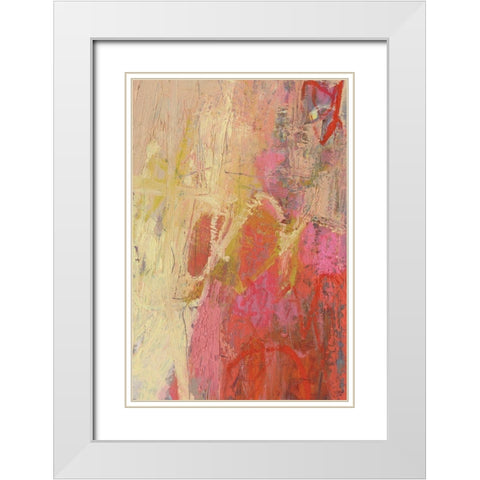 Serry II White Modern Wood Framed Art Print with Double Matting by Jachimiec, Sue