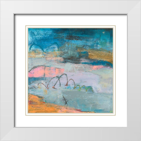 Rax II White Modern Wood Framed Art Print with Double Matting by Jachimiec, Sue