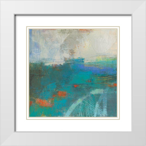 Keek II White Modern Wood Framed Art Print with Double Matting by Jachimiec, Sue