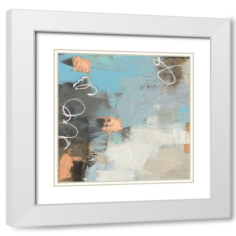 Thither II White Modern Wood Framed Art Print with Double Matting by Jachimiec, Sue
