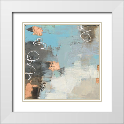 Thither II White Modern Wood Framed Art Print with Double Matting by Jachimiec, Sue