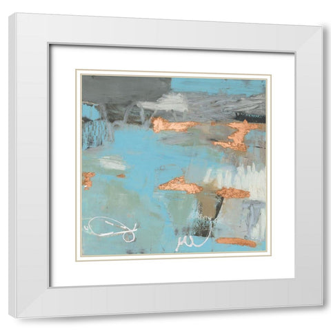 Thither III White Modern Wood Framed Art Print with Double Matting by Jachimiec, Sue