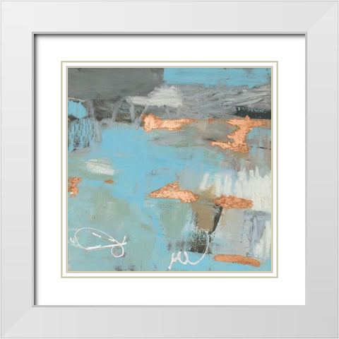Thither III White Modern Wood Framed Art Print with Double Matting by Jachimiec, Sue