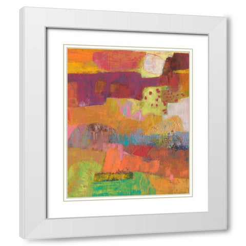 Atiptoe I White Modern Wood Framed Art Print with Double Matting by Jachimiec, Sue