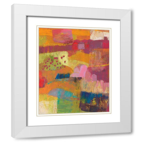 Atiptoe II White Modern Wood Framed Art Print with Double Matting by Jachimiec, Sue