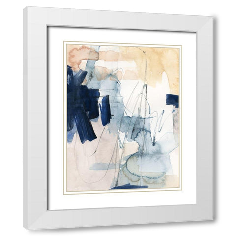 Wild Air II White Modern Wood Framed Art Print with Double Matting by Barnes, Victoria