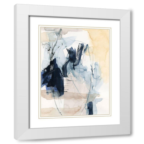 Wild Air IV White Modern Wood Framed Art Print with Double Matting by Barnes, Victoria