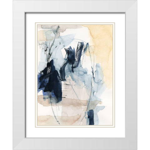 Wild Air IV White Modern Wood Framed Art Print with Double Matting by Barnes, Victoria