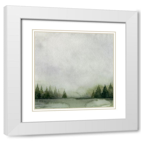 Timberline I White Modern Wood Framed Art Print with Double Matting by Popp, Grace