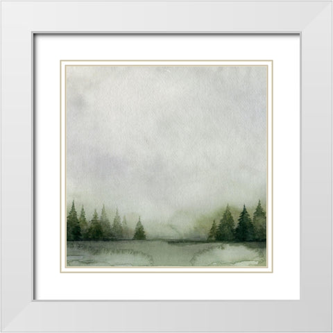 Timberline I White Modern Wood Framed Art Print with Double Matting by Popp, Grace